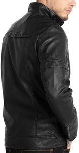 Diseña tus Propias Chaquetas de Cuero de Moda, Chaqueta de Cuero para Hombre de Alta Calidad al Mejor Precio, Chaqueta de Cuero con Cremallera y Manga Larga para Hombre - Product Image 4