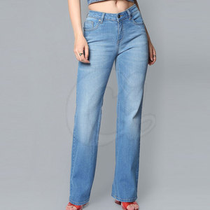 Venta al por mayor bajo MOQ pantalones vaqueros para las mujeres por encargo diseño único mujeres pantalones vaqueros para la venta - Product Image 2