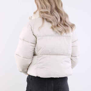 Wholesale Rates Best Sale Winter Short Body Women's <b>Jackets</b> 2026 Customize Style Long Sleeve <b>Cropped</b> Women Puffer <b>Jacket</b> - Product Image 6