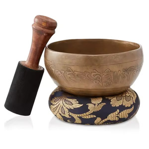 Bol chantant tibétain Bol sonore de méditation Fabriqué à la main au Népal Yoga Chakra Guérison Pleine conscience Soulagement du stress Unique Spirituel - Product Image 6