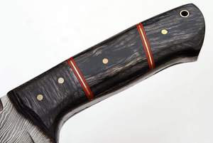 Cuchillo de caza de acero damasco de tamaño personalizado de alta calidad hecho a mano modelo S13 con mango de madera de 3 partes soporte OEM - Product Image 4