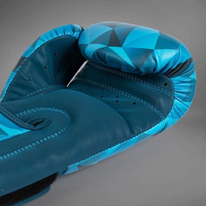 Guantes de Entrenamiento de Cuero Premium con Diseño de Patrón Geométrico, Cierre de Cordones y Acolchado de Espuma para Gimnasio y Entrenamiento con Pesas - Product Image 3