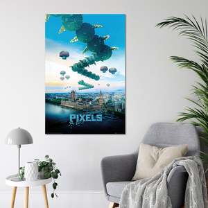 Modern Style Millipede Galaga Centipede Pixels <b>Poster</b> Wall Decor Paper Material - Product Image 3