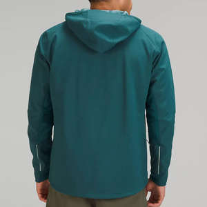 Blouson Bomber Homme à Boutons Cachés Hiver 2025 Coupe-Vent Réfléchissant Imperméable Sport Slim Fit Classique Logo Personnalisé Tricoté - Product Image 3