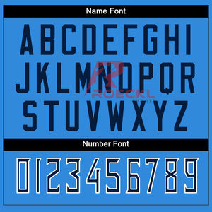 Nouveau maillot de football en maille bleue et blanche à col en V en polyester de haute qualité maillot de football américain respirant en édition limitée - Product Image 4