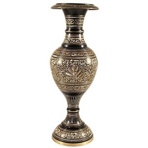 Florero de latón decorativo de estilo floral de latón OEM ODM personalizado de larga duración para el hogar florero de latón caro Macetas - Product Image 2