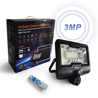 Projecteur solaire 600W avec caméra et couvercle de protection, éclairage LED extérieur haute luminosité, projecteur solaire avec caméra