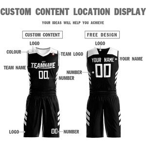 ชุดบาสเก็ตบอล,เสื้อยืดบาสเก็ตบอลว่างเปล่าขายส่งแบบระเหิด - Product Image 4