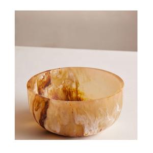 Bol à fruits en résine fait à la main avec une surface brillante à l'aspect artistique poli parfait pour la table à manger, le salon ou l'affichage - Product Image 4