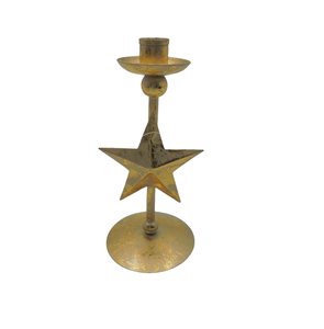 Soporte de Adviento de hierro de diseño único Acabado en bronce para uso Fiesta de Navidad Iluminación Decoración Portavelas Hecho a mano - Product Image 3
