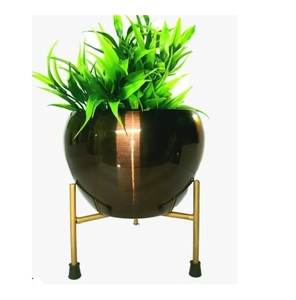 Pot de fleurs en métal de grande taille, style moderne, fait à la main, pour la décoration intérieure et extérieure des hôtels, best-seller - Product Image 6