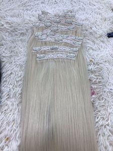 Extensions de cheveux vierges 100% lisses naturels de luxe en gros Cheveux humains vietnamiens à clipser pour filles de couleur naturelle - Product Image 5