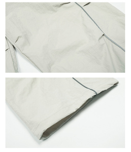 Pantalon large pour femme, taille mi-haute, coupe ample, écologique, coupe-vent, devant plat, streetwear d'hiver, décontracté - Product Image 5