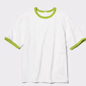 Camisetas gráficas de gran tamaño con estampado personalizado para hombres lavado ácido AIRism algodón de gran tamaño cuello redondo Camiseta Streetwear Ringer camiseta - Product Image 6