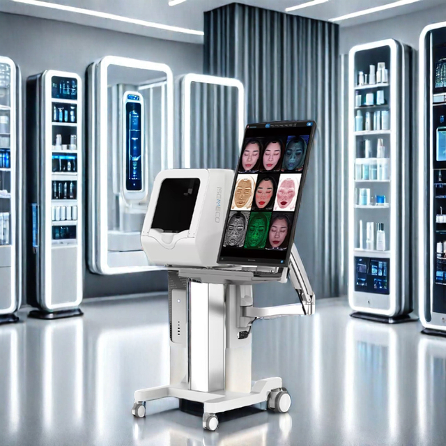 High Grade Digital Dermoscopy Skin Analyzer Machine 3D Magic Mirror Face Scanner for Dermatology EU/IT Plugs