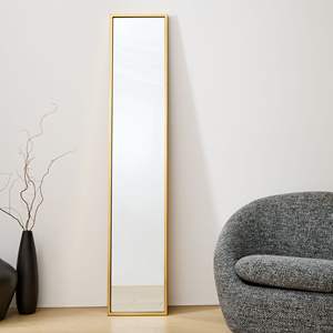 Slimline full-length <b>mirror</b> with <b>gold</b> frame custom-made Full-Length <b>Mirror</b> with <b>Gold</b> Frame - Product Image 6