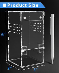 <span class=keywords><strong>Habitat</strong></span> <span class=keywords><strong>modulaire</strong></span> en acrylique sur mesure pour grenouille, araignée, gecko, facile à nettoyer, design ventilé, en stock, cage pour animaux de compagnie en acrylique détachable - Product Image 6