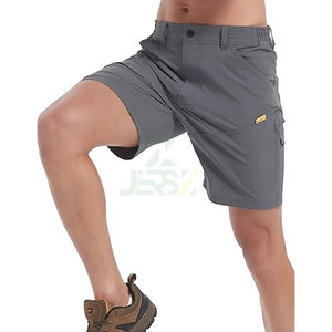 Pantalones Cortos Tácticos de Lona para Hombre, de Secado Rápido, Transpirables, Ligeros, Diseño Versátil con Múltiples Bolsillos, para Pesca, 100% Poliéster - Product Image 1
