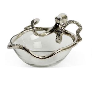 Round <b>Deep</b> Salad <b>Bowl</b> aluminum dish with delightful detailing featuring a starfish and shells Metal <b>Bowl</b>/Salad <b>Bowl</b>/Fruit <b>Bowl</b> - Product Image 4