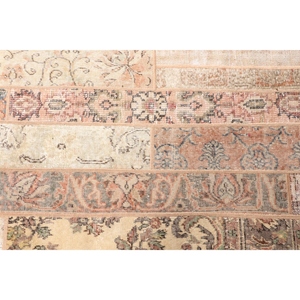Tapis turc 2,8 x 8,9 pieds, petit tapis vintage, tapis marron à motifs floraux arc-en-ciel - Product Image 5