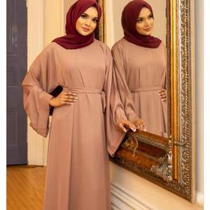 2024 nouveautés pakistanaise modeste Burqa Abaya robe robe de bal Silhouette longue Flair taille naturelle conceptions en relief - Product Image 5