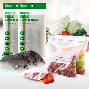 Sac à fermeture éclair transparent de taille et de conception personnalisées acceptables sac d'emballage alimentaire vente en gros à bas prix standard strict - Product Image 3