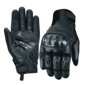 Guantes de moto Protección de carbono Kevlar Cuero de vaca Ventilación de aire Antideslizante Palma Puño ajustable Motocicleta Auto Racing Wear - Product Image 1