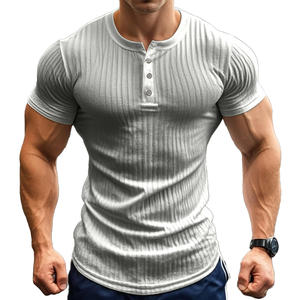 เสื้อผู้ชายขนาดใหญ่พิเศษสไตล์ Henley ทันสมัยดูหรูหราสำหรับใส่ทำงานและพักผ่อน - Product Image 2