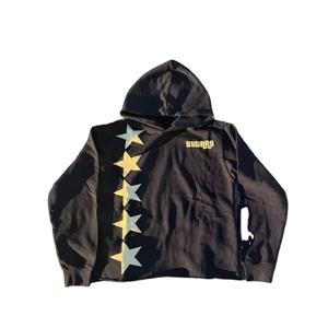 420g Zipper-Up Fleece <b>Hoodie</b> Sweatpants Set 100% Cotton Oversized Fit <b>Lined</b> Design Digital Printing Flock Winter Streetwear <b>Men</b> - Product Image 1