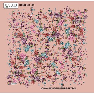 Reyyan İpek Bufandas y chales tradicionales Yazma Modelo 2 en 33 Renk - Product Image 1