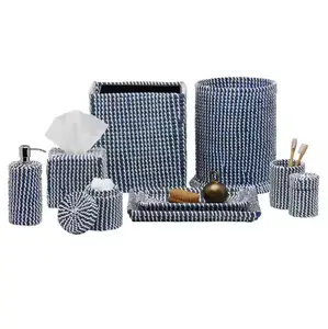 Hot Choice Natural Seagrass Bathroom Accessories Set To Decorate Bathroom Best Selling Hot Quality Natural Eco-friendly 2024