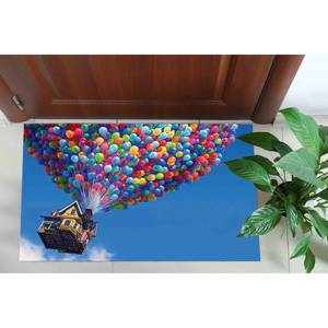 Alfombra Disney Up, alfombra con globos coloridos, alfombra con globos de aire, alfombra estampada, alfombra suave con pelo. - Product Image 5