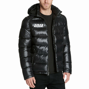 Nouveau Style de vestes à bulles pour adultes couleur noire à capuche grande taille vestes coupe-vent élégantes pour adultes - Product Image 1