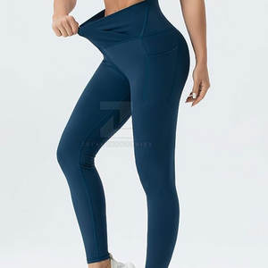 2025 qualité supérieure adultes femmes taille moyenne solide Yoga Leggings respirant séchage rapide poids léger meilleure vente bas prix - Product Image 3