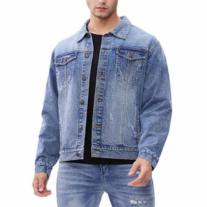 <b>Men's</b> High Quality Winter Sherpa Lined Denim <b>Jacket</b> Customized 50 Cotton Denim Fabric Woven Windbreaker <b>Trucker</b> Jean Sheep Skin - Product Image 1