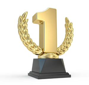 Trophée globe en or prestigieux et poli, symbolisant l'accomplissement et la victoire mondiales, disponible à prix de gros. - Product Image 6