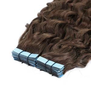 12A Remy Malaysian Indian Human Hair Weave Extensions Burmese Curly 3B #4 Chestnut <b>Brown</b> 20 Inch - Product Image 3