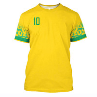 Camiseta de Fútbol Personalizada a Precio Económico, 100% Poliéster, de Alta Calidad, Impresión por Sublimación Completa, Nombre del Equipo Personalizado, Marca Transpirable