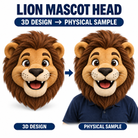 Tête de Mascotte Réaliste Personnalisée Tigre Léopard, Costume Animal Portable, Tête en EVA, Conception 3D OEM ODM à partir d'Échantillon Physique