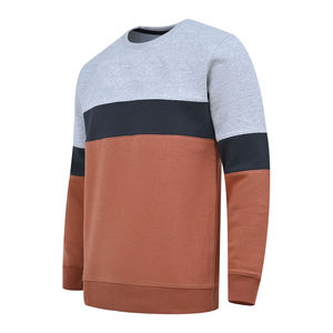 Personnalisable 100% coton hommes gris chiné couleur bloc sweat hiver à capuche respirant tricoté Style sweats à capuche - Product Image 1