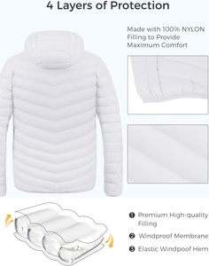 2026 New Arrival Custom <b>Puffer</b> <b>Jacket</b> Men High Quality Casual Hooded Down Bubble <b>Jacket</b> Wholesale Custom Fashion <b>Jackets</b> - Product Image 4