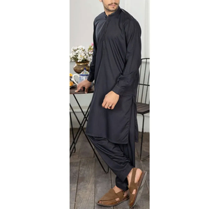 Shalwar Kameez pour homme de qualité supérieure, design OEM, élégant, décontracté, coupe régulière, en coton, sans plis, séchage rapide, fabriqué au Pakistan - Product Image 1