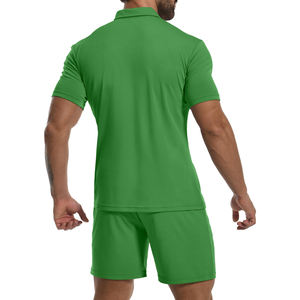 Ensemble t-shirt et short d'été pour hommes, facile à porter et respirant par temps chaud-Style simple pour toute occasion - Product Image 2