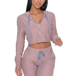 Workout Sets for Women 3 Piece High Waisted <b>Leggings</b> <b>Crop</b> Top Jacket Gym Yoga Sports Bra Sets in All Weathers casual 2026 - Product Image 1