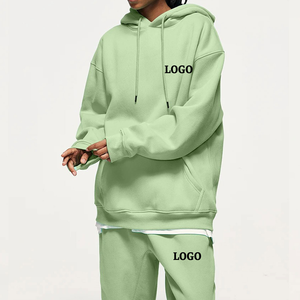 Conjunto de Chándal Personalizado de Fábrica para Mujer, Talla Grande, Unisex, Sudadera Lisa, Personalizable con Bordado, 2 Piezas - Product Image 6