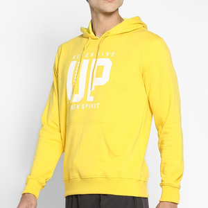 เสื้อสเวตเตอร์กีฬากันลมระบายอากาศได้ดีมีฮู้ดแบบสวมหัวผ้าฟลีซหนาปรับแต่งได้ไซส์ใหญ่สีพื้นสำหรับฤดูหนาว - Product Image 4