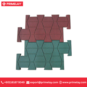 Revêtement de sol en caoutchouc extérieur en forme de H pour garages et allées de stationnement Pavé résistant à l'abrasion avec une excellente traction - Product Image 4