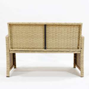 CH Factory- Modern Rattan Sectional <b>Sofa</b> with High-density <b>Foam</b> Cushions and Versatile Use - Product Image 3