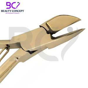 Coupe-ongles de couleur or pour ongles incarnés, en acier inoxydable, lame incurvée tranchante, ouverture large, durable, pour podiatres - Product Image 6