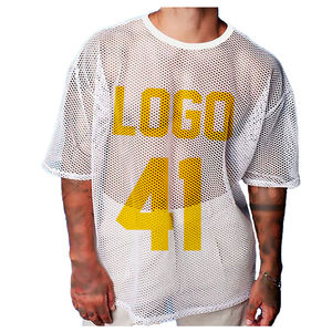 T-shirts en maille Boxy Fit de bonne qualité Impression numérique à manches courtes Bonne qualité Best Design Boxy Fit Mesh T-Shirts - Product Image 2